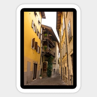 Street in Arco in North Italy Sticker